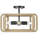Camden 4 Light 15.75 inch Matte Black Semi-Flush Ceiling Light